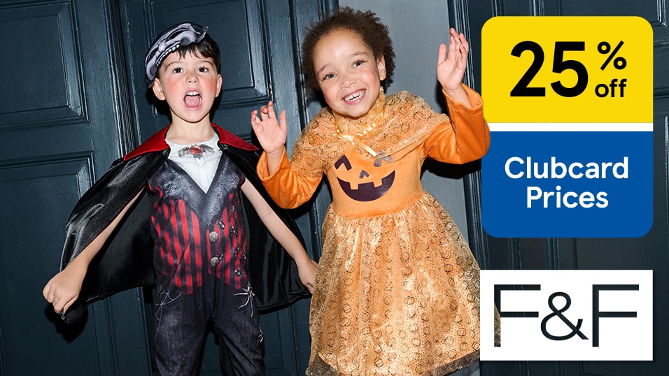From fa-boo-lous costumes to cosy autumn layers, save with your Clubcard*