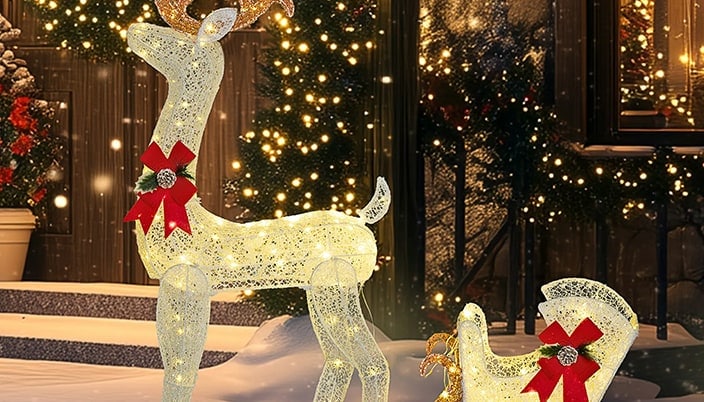 Bring on the sparkle this season and create a festive wonderland with our Christmas decorations range