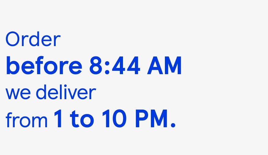 Order before 9am...