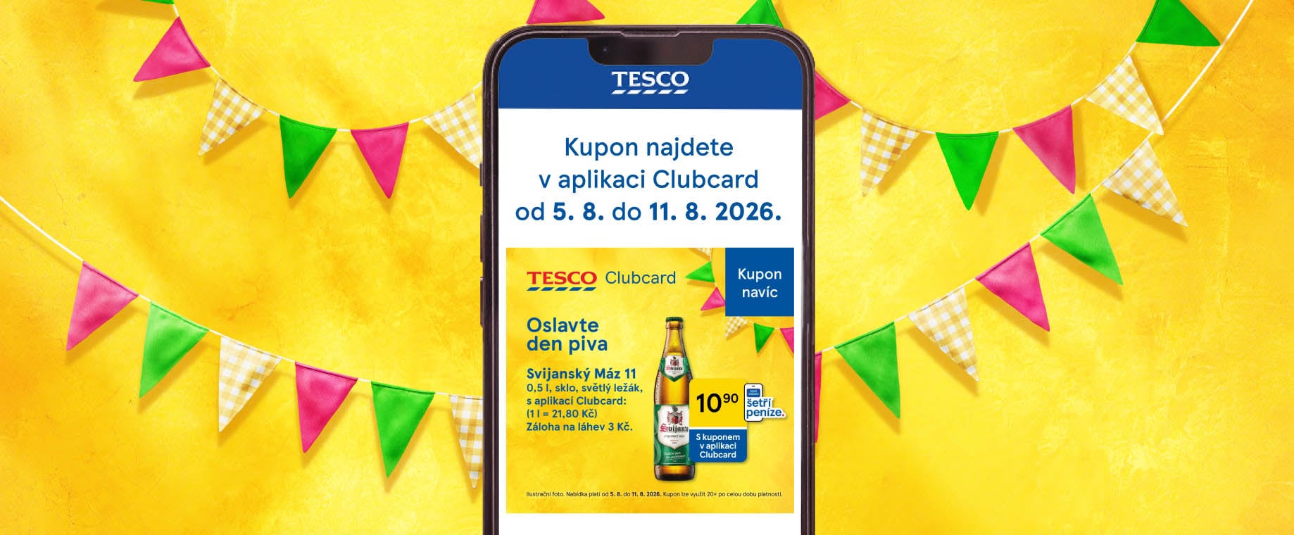Oslavte den piva s aplikací Clubcard