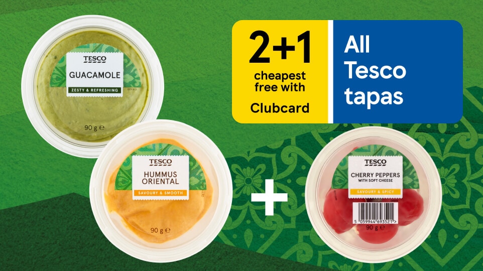 Tesco tapas 2+1 free