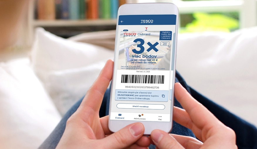 Získajte 3x viac Clubcard bodov!