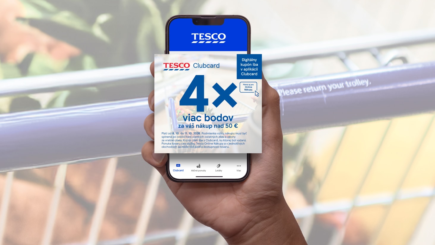Get 4x more Clubcard points!