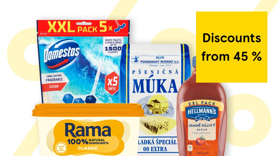The tastiest prices with discounts from 45 % off