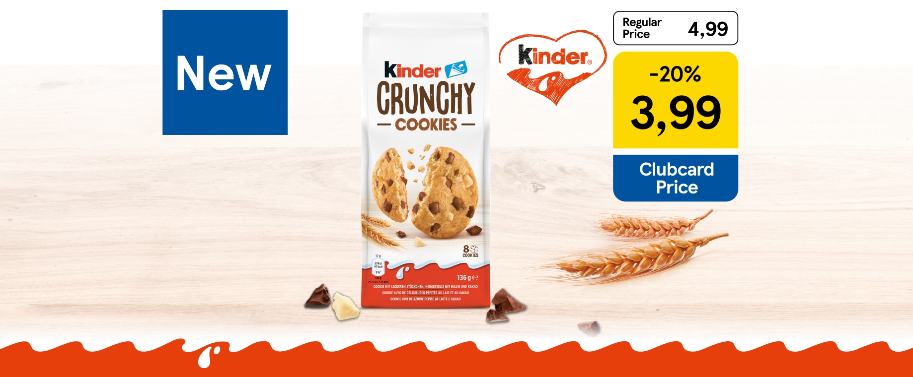 Time for a crunchy treat with Kinder