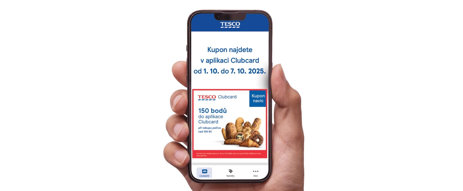 Získejte 150 bodů do aplikace Clubcard