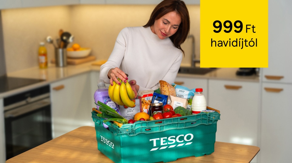 Tesco Online Club tagként ingyenes a kiszállítás!