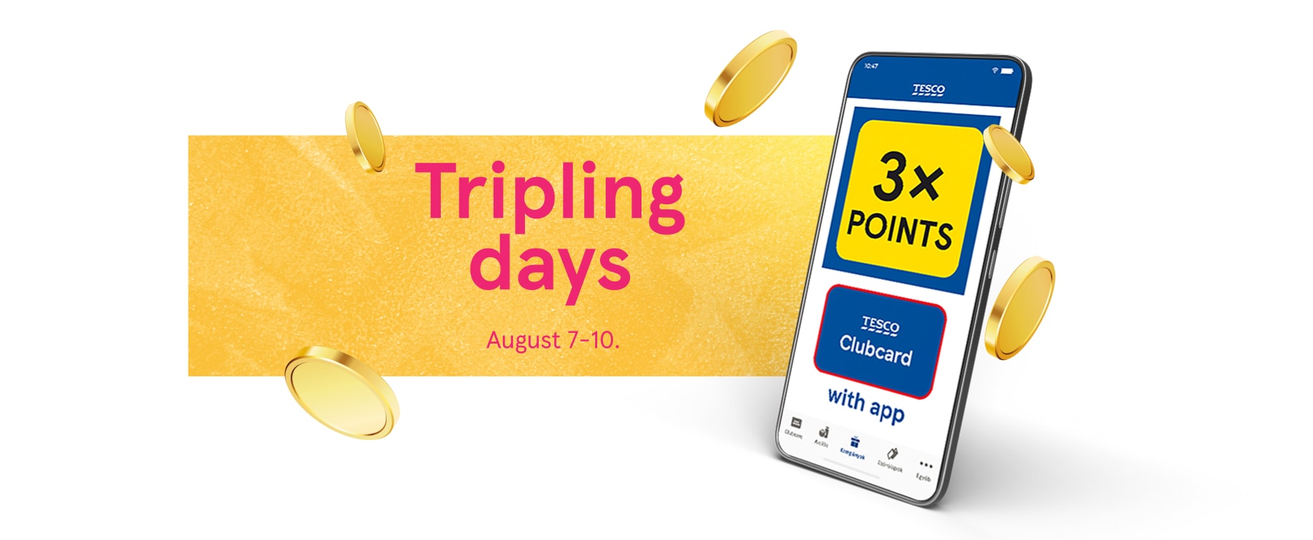 3x ClubCard points