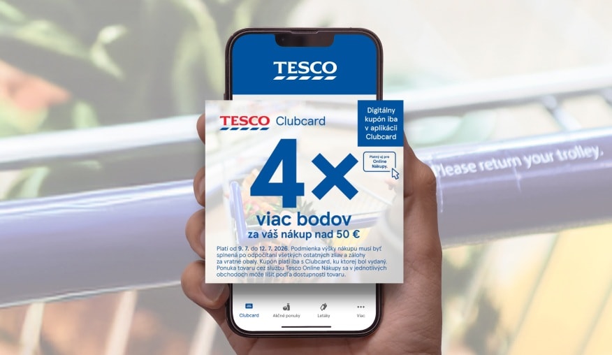 Get 4× more Clubcard points!