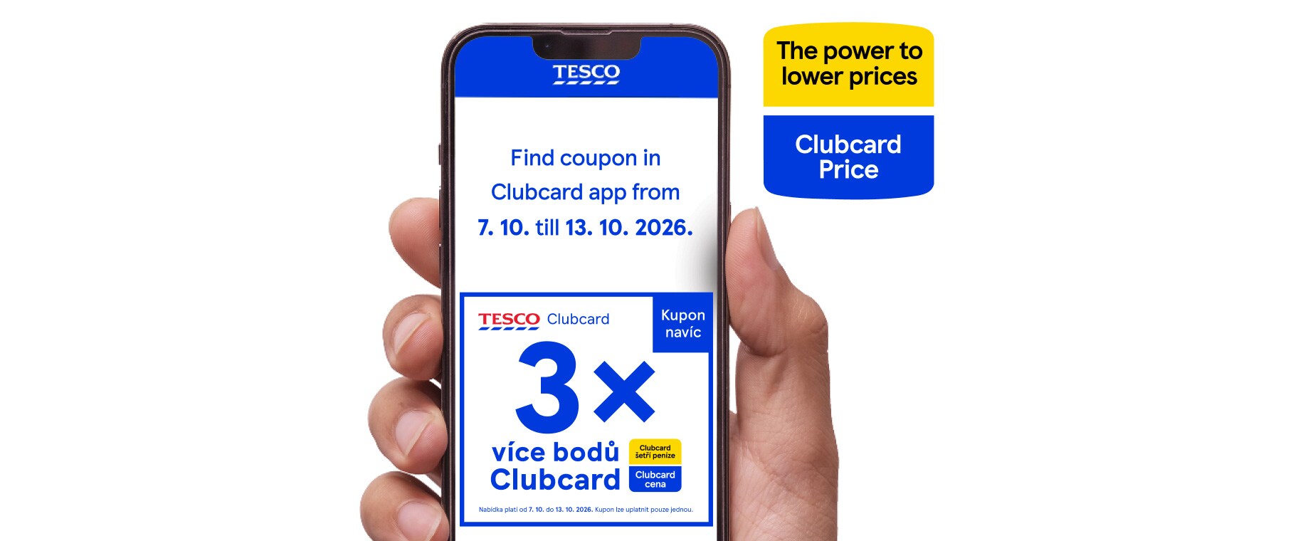 Get 3× times more Clubcard points with app coupon