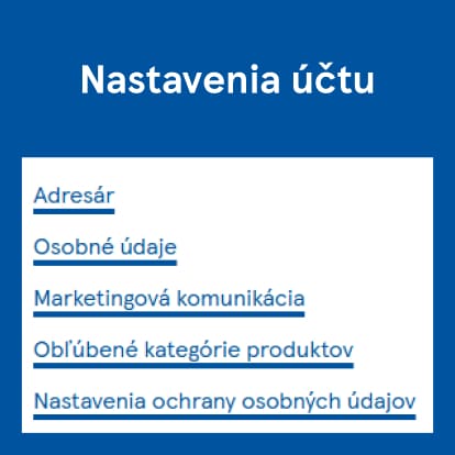 Prejdite ďalej a kliknite na časť: Nastavenia účtu