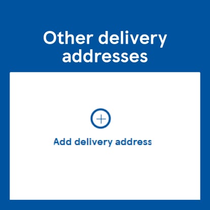 Enter a new address and save it