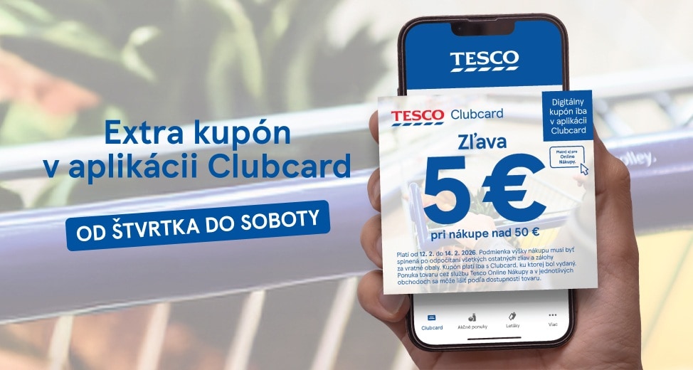 Zľava 5 € pri nákupe nad 50 €