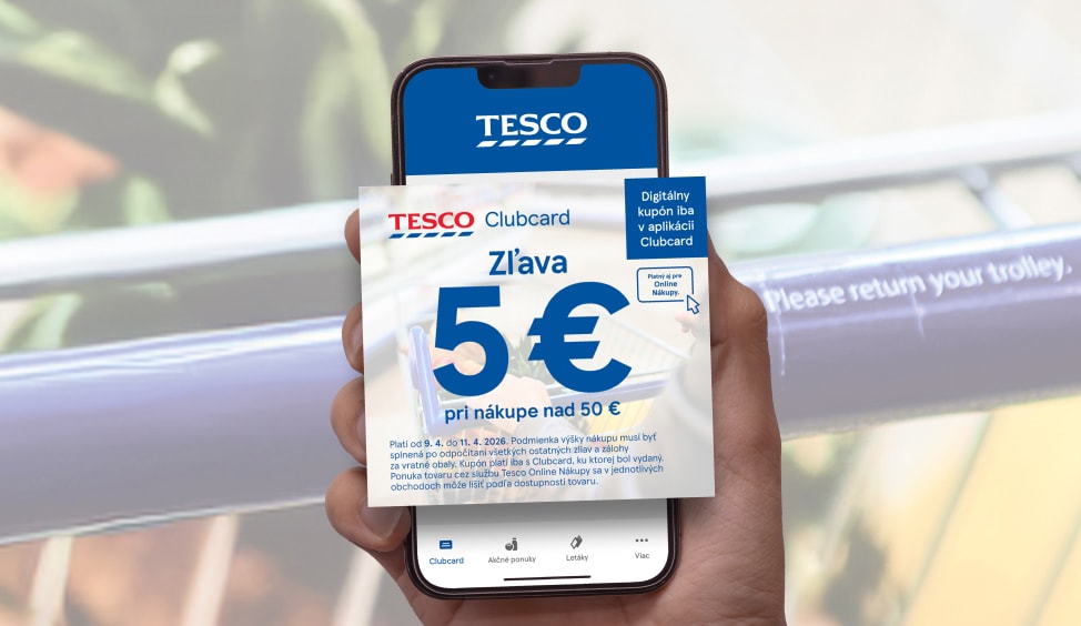 Zľava 5 € pri nákupe nad 50 €