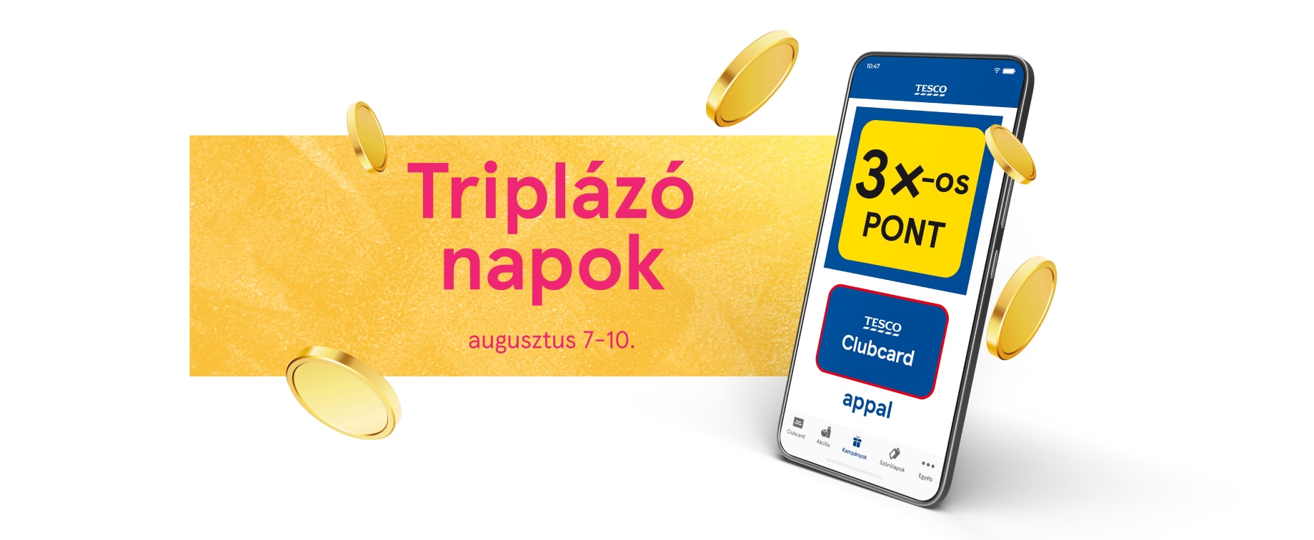 3x-os ClubCard pontok