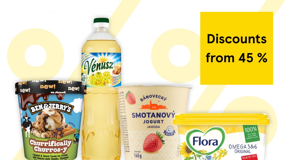 The tastiest prices with discounts from 45 % off