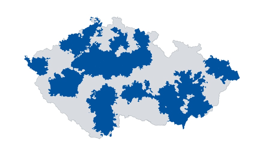 Wide delivery area