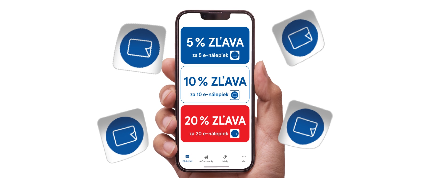 Zbierajte e-nálepky a ušetrite