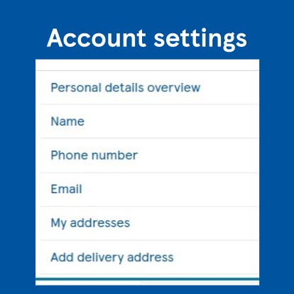 Go to Account settings.