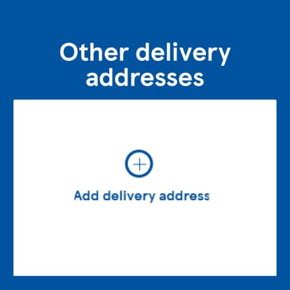 Enter a new address and save it