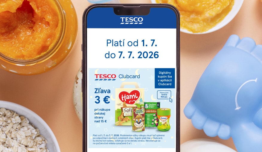 Zľava 5 € na nákup pre najmenších