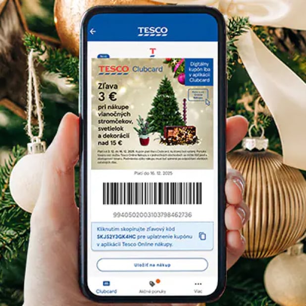 3 € zľava na vianočné dekorácie