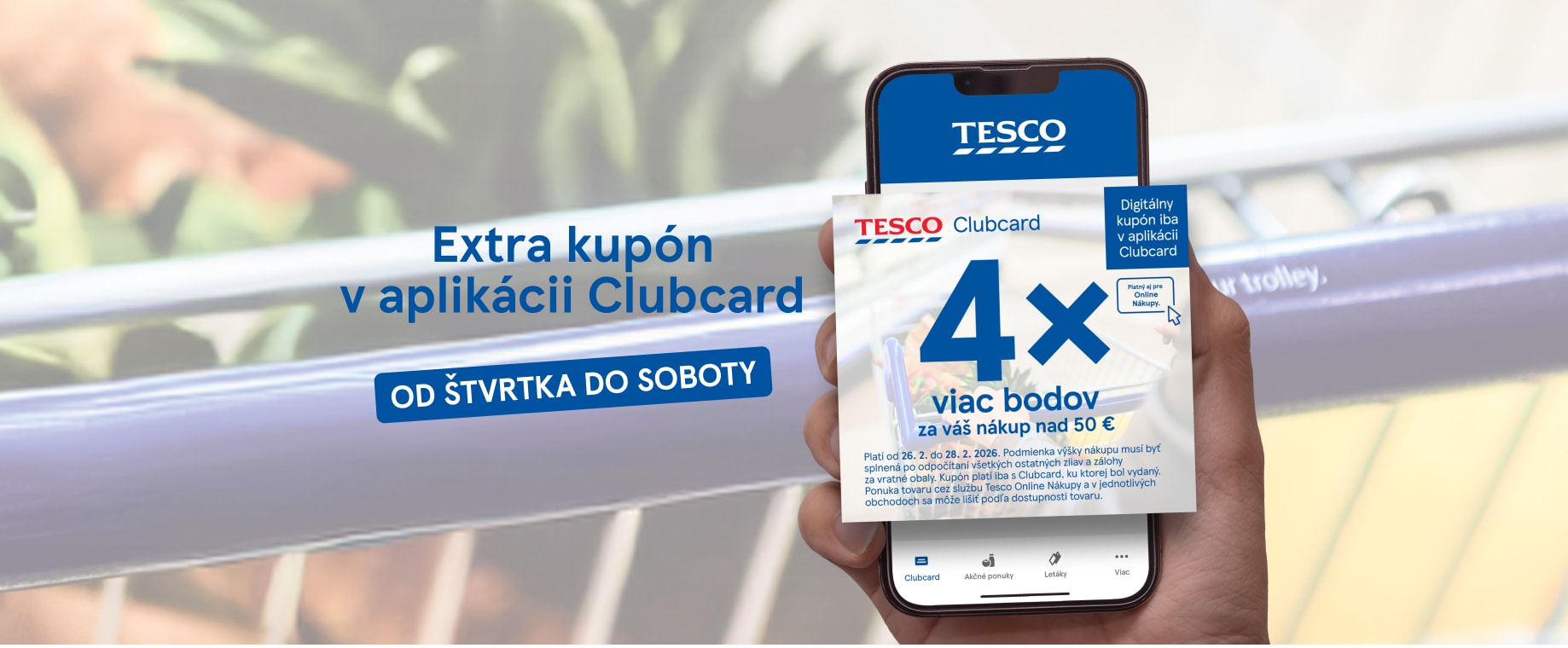 Získajte 4x viac Clubcard bodov!