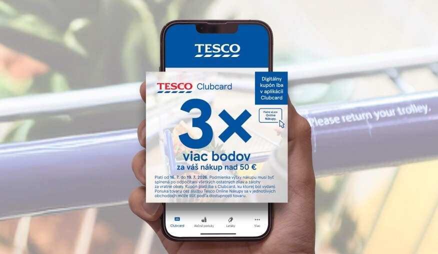 Get 3× more Clubcard points!