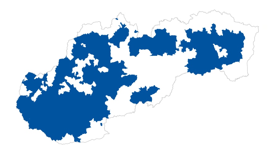 Wide delivery area