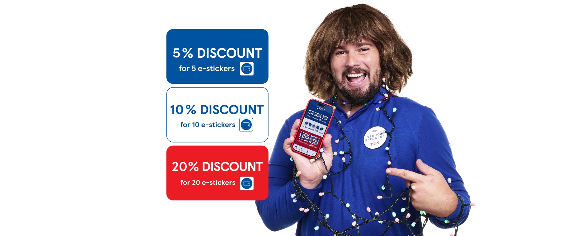 Collect e-stamps and save