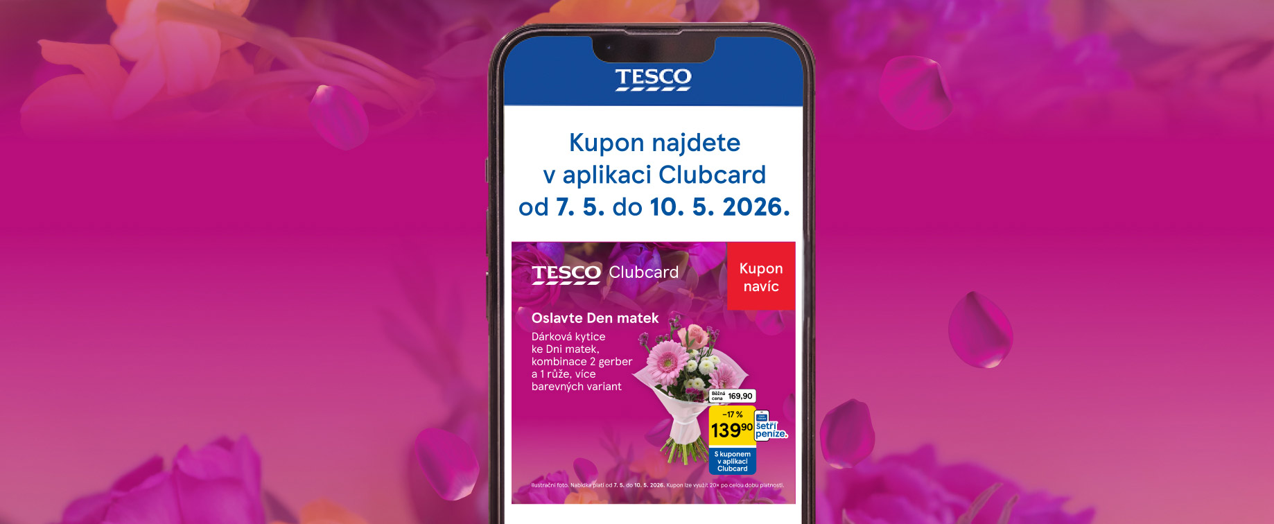 Ušetřete s kuponem v aplikaci Clubcard