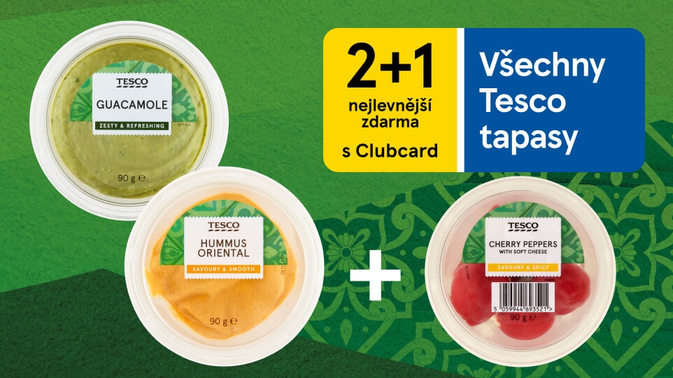 Tesco tapas 2 + 1 zdarma