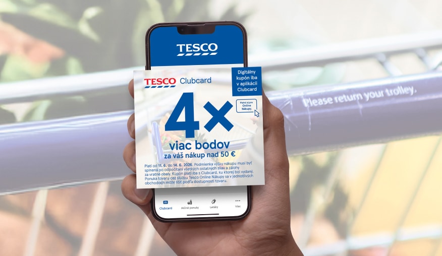 Get 4x more Clubcard points!