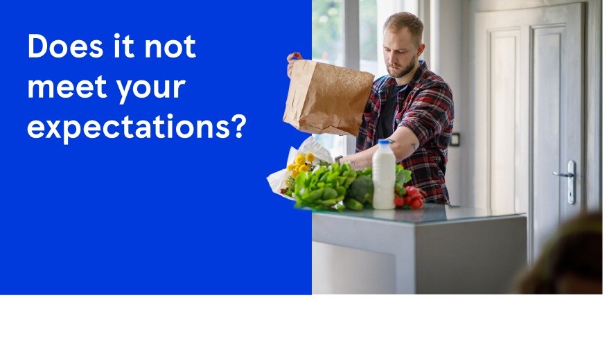 What to do if something is wrong with your delivered order?