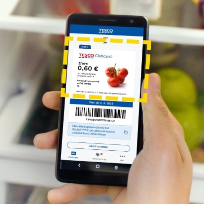 1. Otvorte si vašu aplikáciu Clubcard