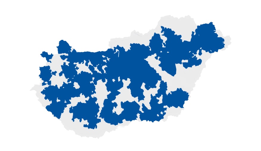 Wide delivery area