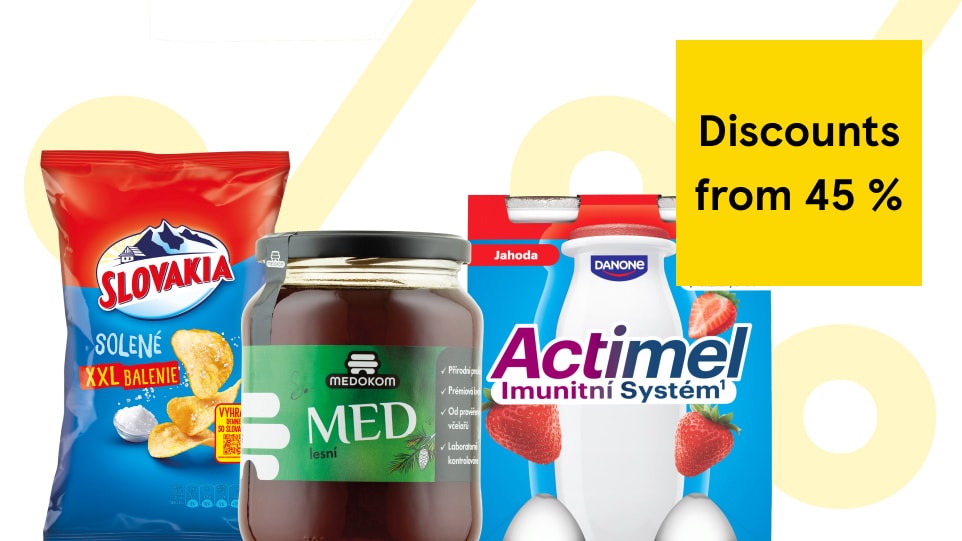 The tastiest prices from 45 % off