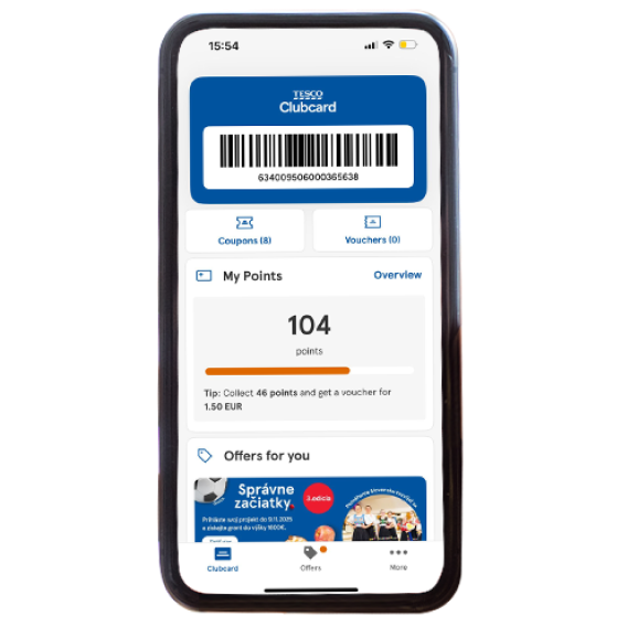Use the Clubard app for every purchase