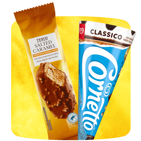 Pálcikás és tölcséres jégkrémek