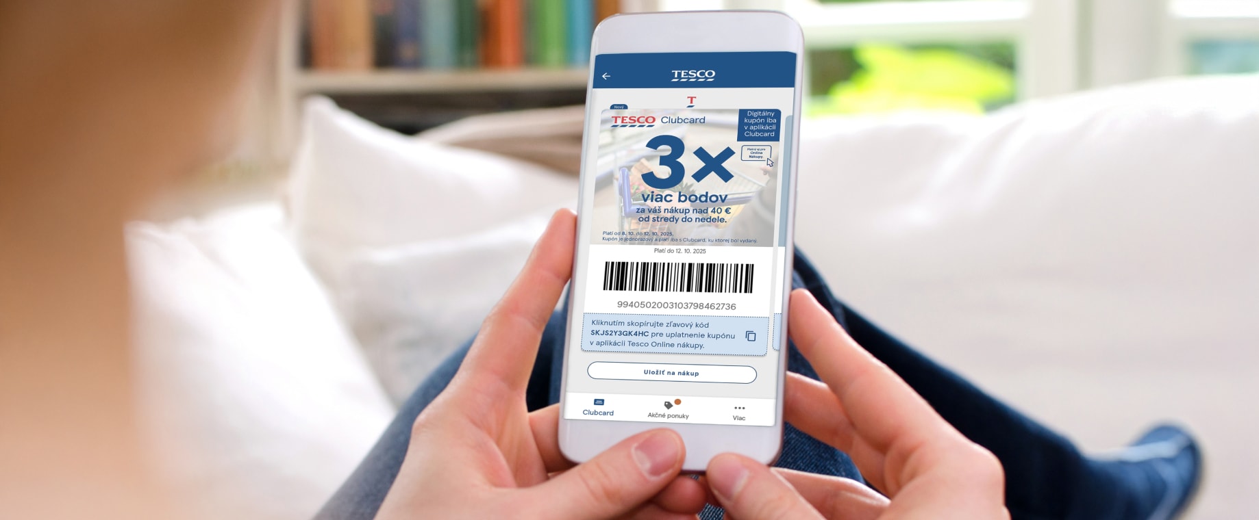 Get 3x more Clubcard points!