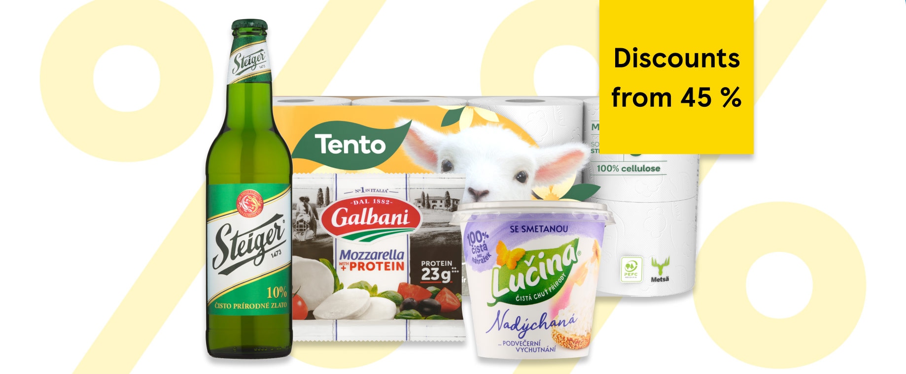 The tastiest prices with discounts from 45 % off