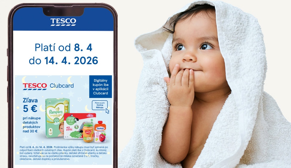 Zľava 5 € na nákup pre najmenších