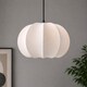 image 1 of CGC Lighting Natalia Cloud Dancer White Oval Distressed Silk Lampshade