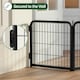 image 4 of Yaheetech 2 Metal Dog Playpen Panels, 60 × 60.5 cm Black