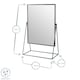 image 6 of Harbour Housewares 32 x 50cm Rectangle Makeup Mirrors - Black - Pack of 2 - Dressing Table Mirror Bathroom Mirror Vanity Mirror Tabletop Mirror | Black | Black | 50 x 32 x 16.5 CM | 2