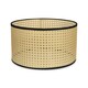 image 4 of ValueLights Reni Medium Wood Cane Natural Ceiling Pendant Shade Cream