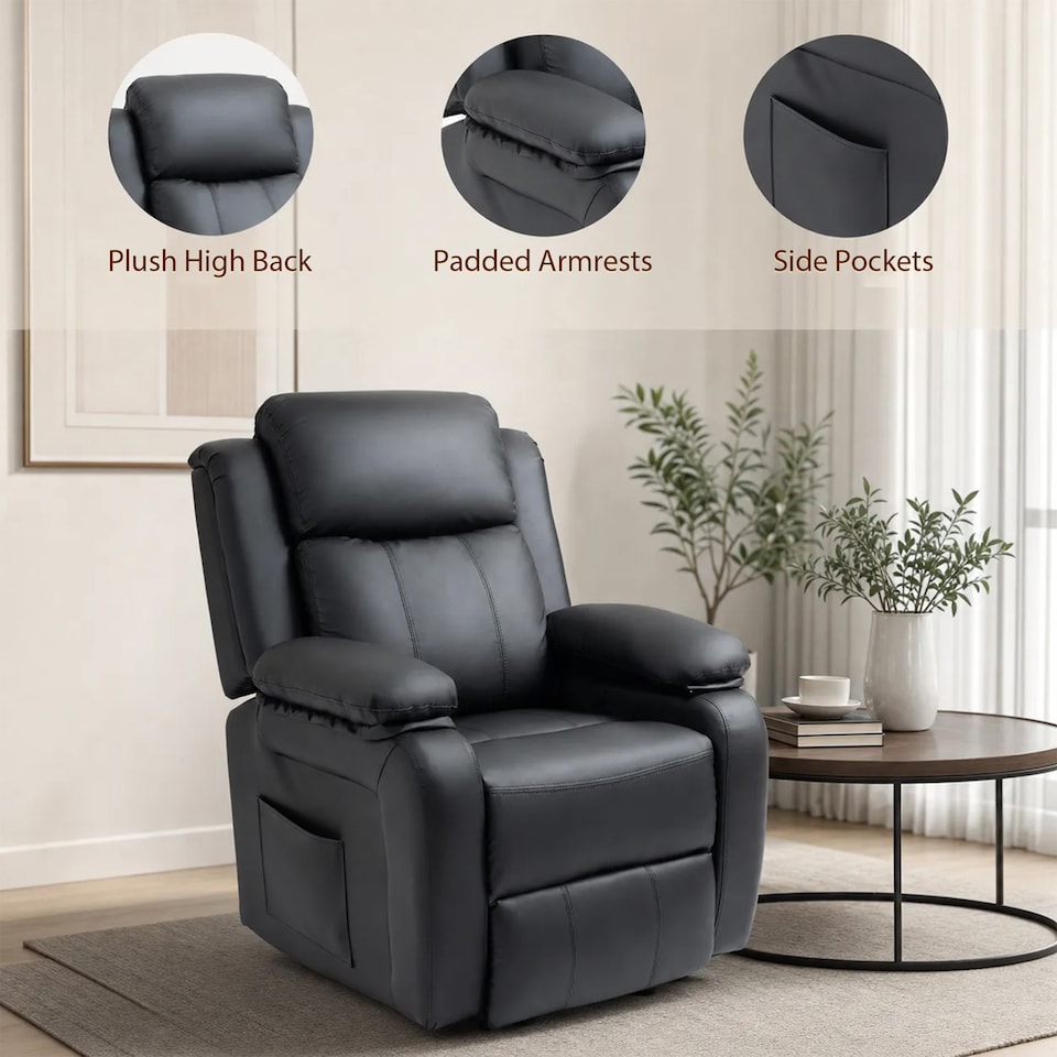 image 1 of HOMCOM Riser and Recliner Chair Power Lift Recliner with Remote