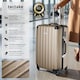 image 2 of Suitcases Set of 3 - scale, luggage tag, lock included, swivel wheels | Cream | champagne | 1