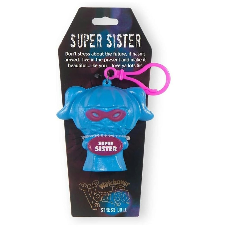 History & Heraldry Voodoo Stress Toy Keychain -  Super Sister