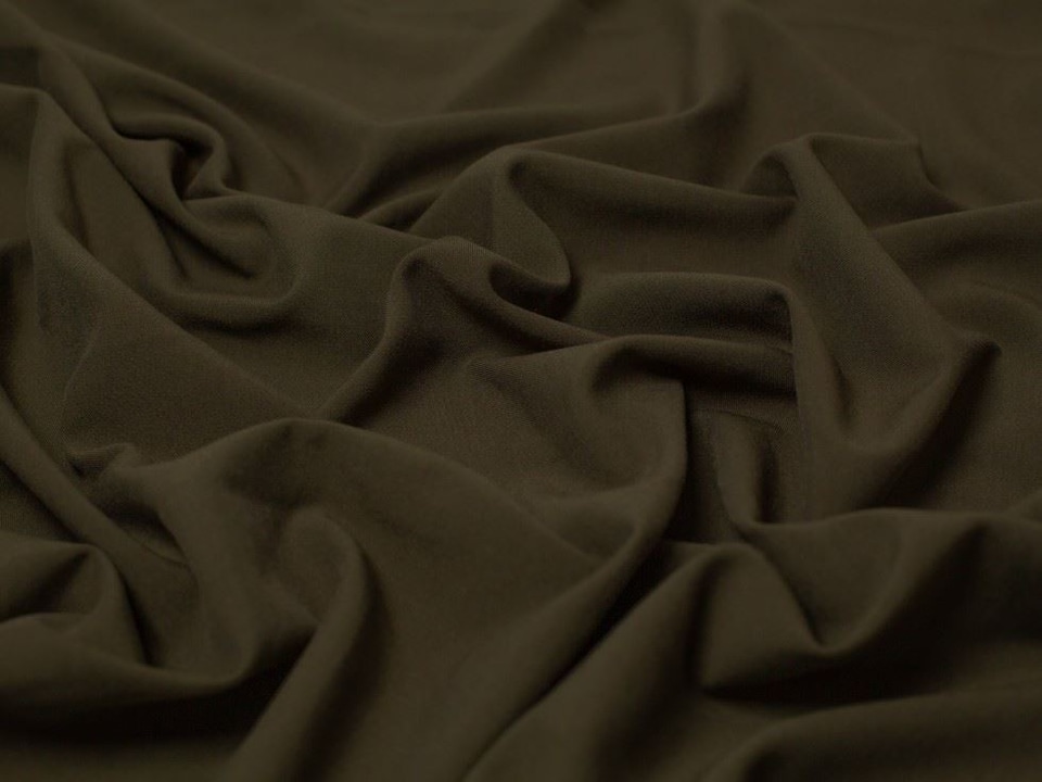 Minerva Core Range Green Stretch Woven Gabardine Twill Fabric for Dressmaking, 145cm / 57" Wide - per metre